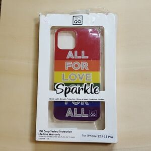 ROQQ Rainbow Sparkle iPhone 12/12 PRO Case New but box is damaged.
